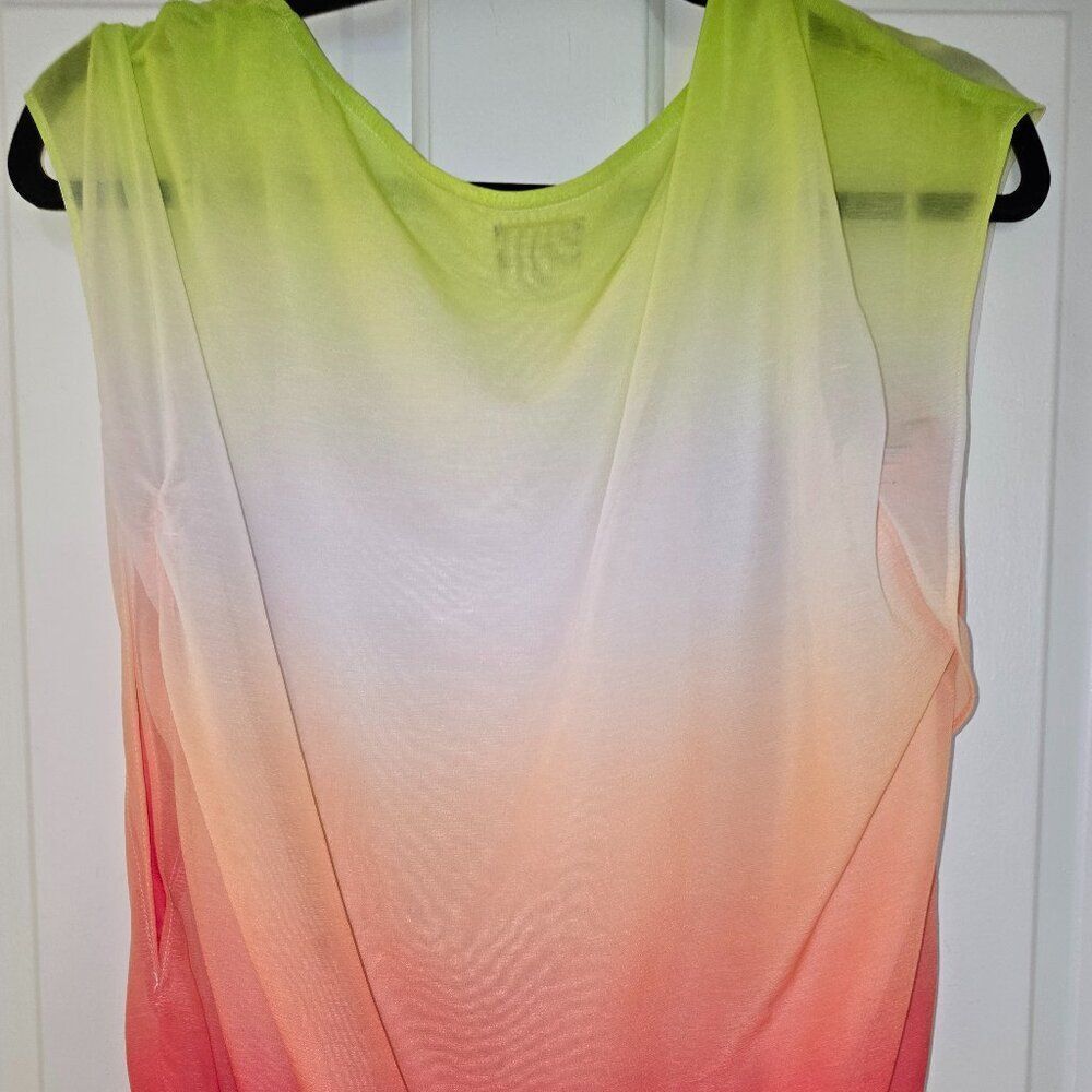 Worthington Summer Sunset Blouse Petite Large